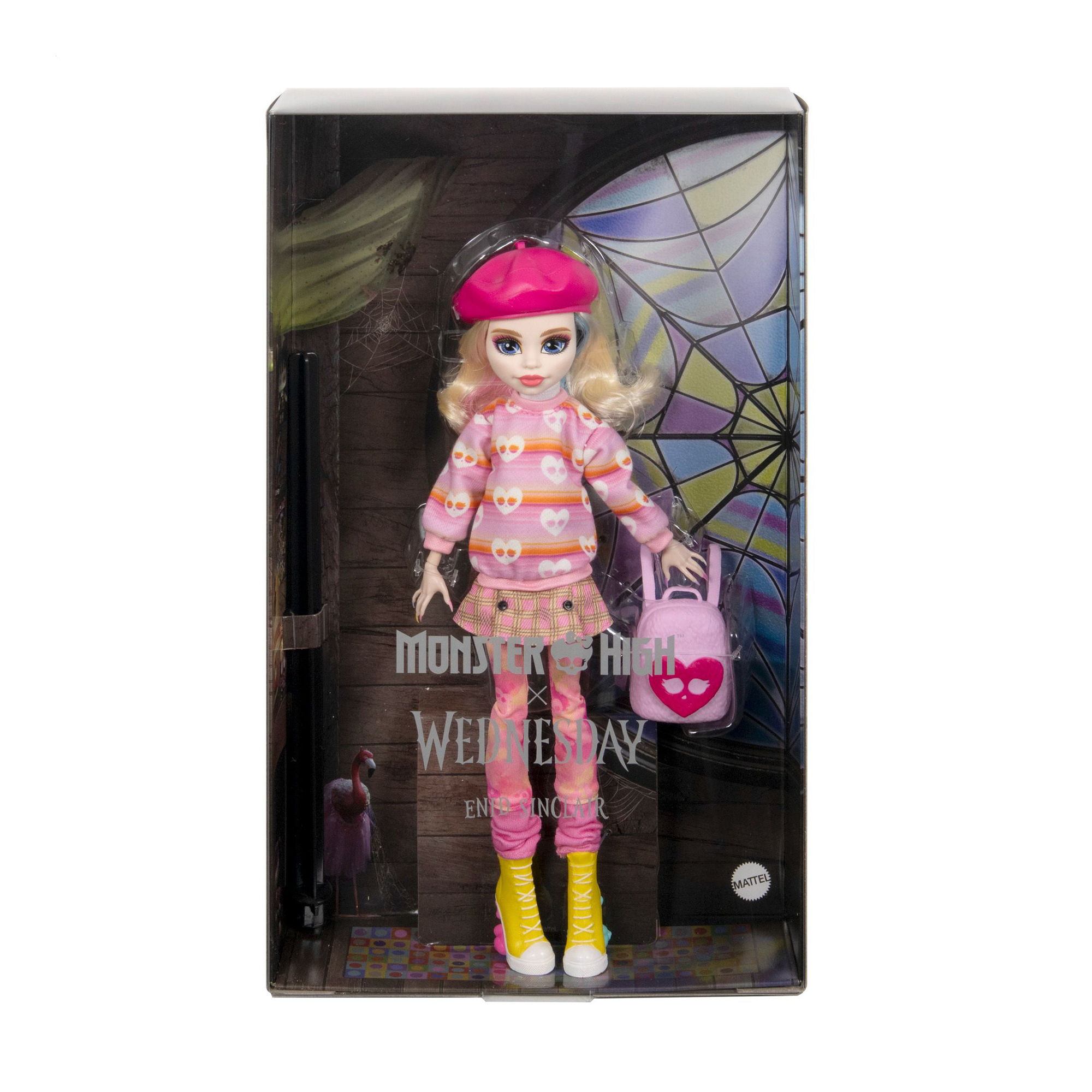 Колекційна лялька Monster High X Wednesday Енід, від 6 років, 33*19.5*6.3 см (HXJ05)